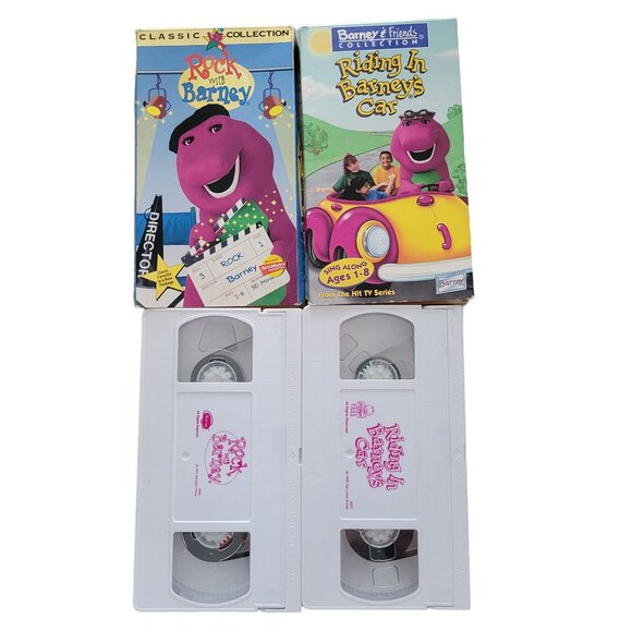 Barney Riding in Barneys Car VHS 1995 Rock with Barney VHS - Picture 5 of 5